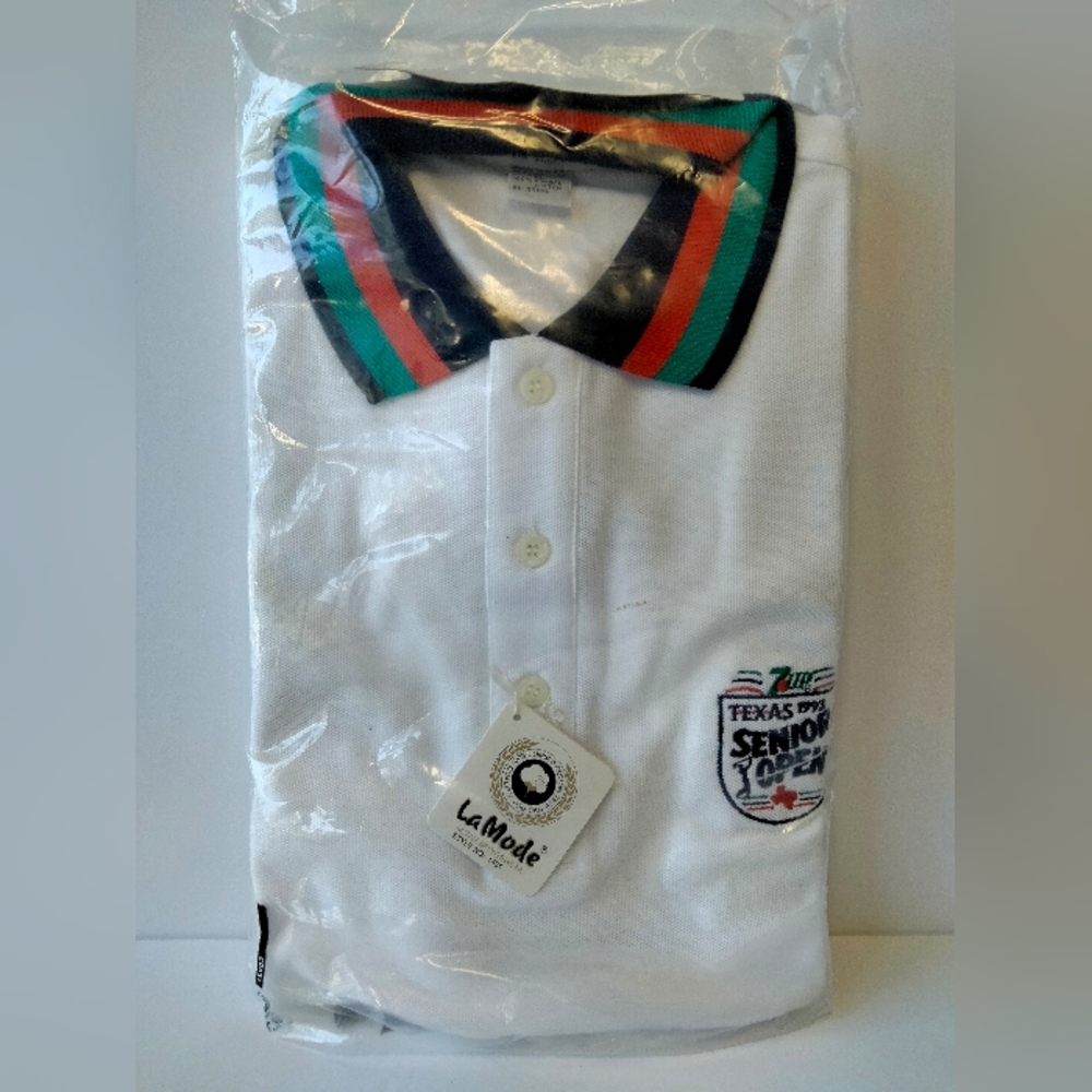 La Mode Golf Polo Shirt Texas Senior Open Mens XL Embroidered Vintage 1993 New